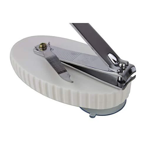 Suction Base Nail Clipper and File with or without magnifier - Image 3