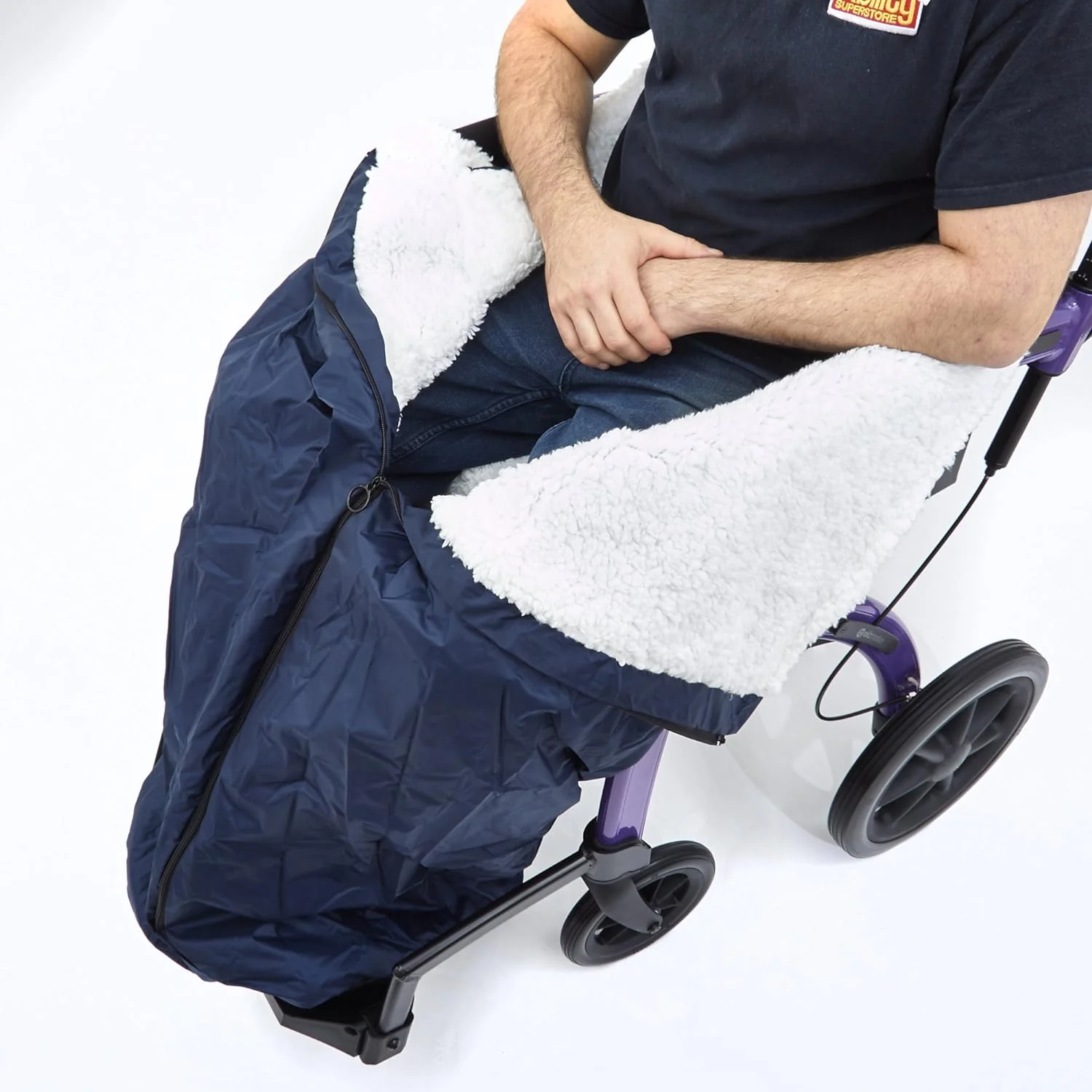 Wheelchair Fleece Lined Leg Cosy - Image 3