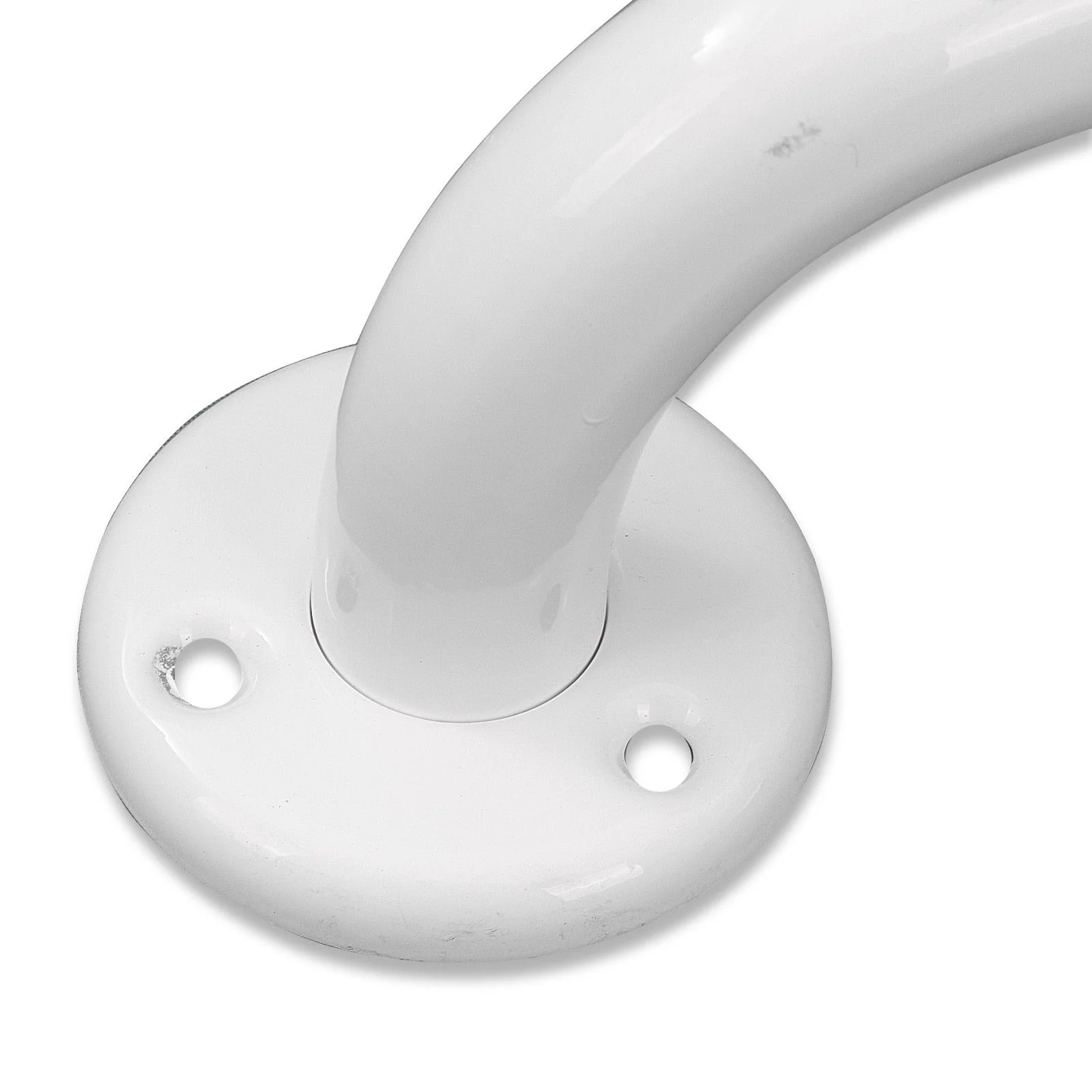 White Fluted Grab Bar - Mobility Straight Wall Bar - 16" (400mm) - Image 3