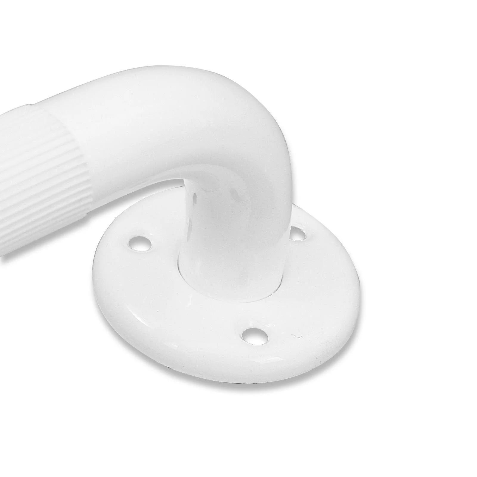 White Fluted Grab Bar - Mobility Straight Wall Bar - 16" (400mm) - Image 4
