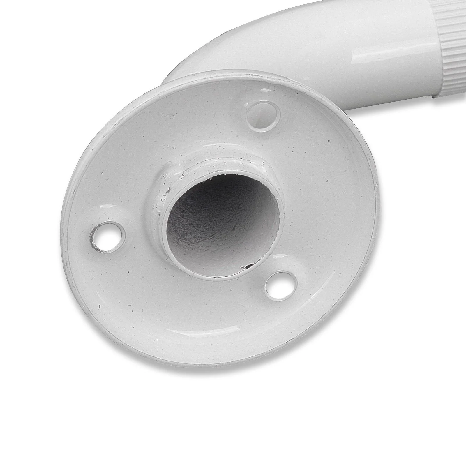 White Fluted Grab Bar - Mobility Straight Wall Bar - 16" (400mm) - Image 6